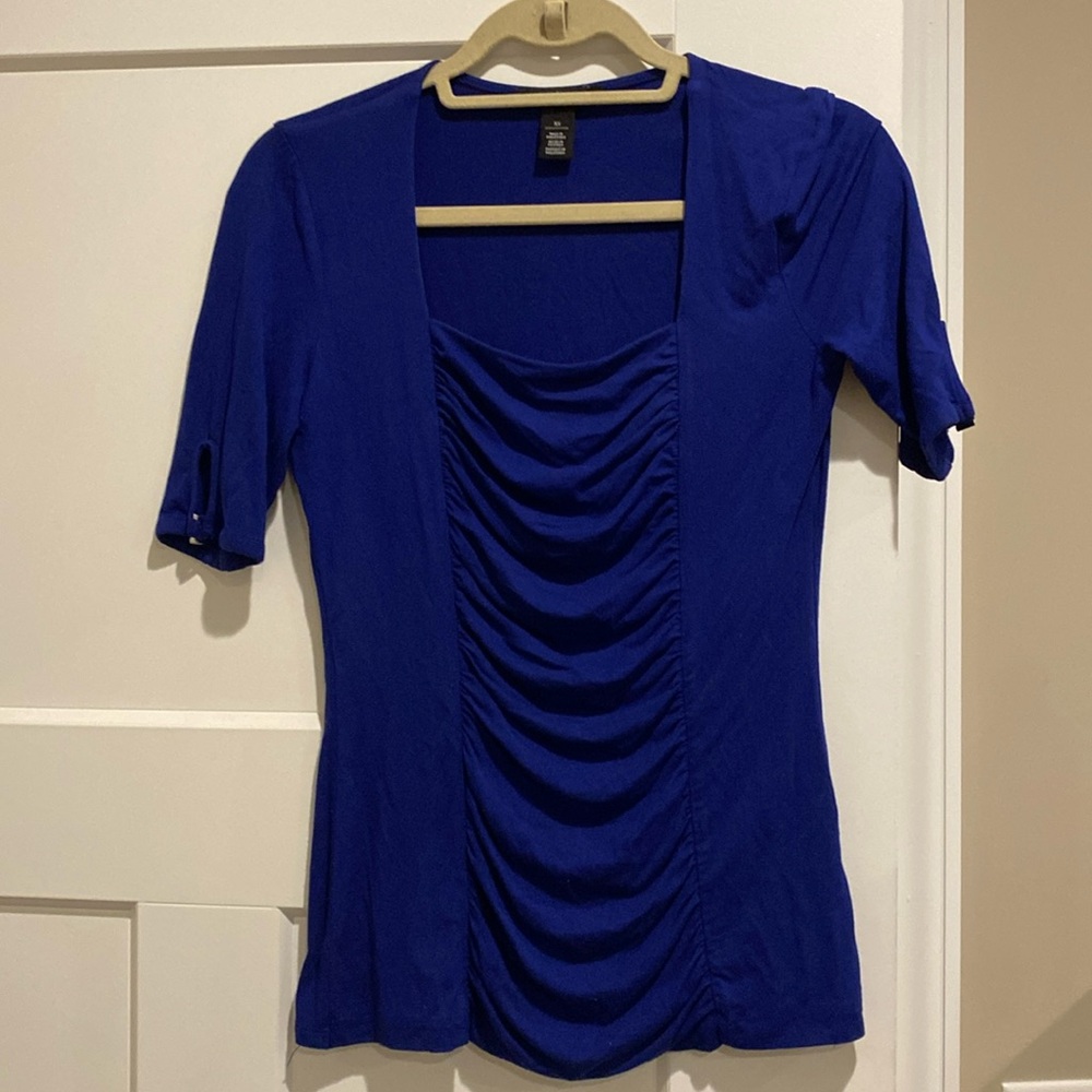 White House Black Market top, royal blue, size x-small, excellent condition